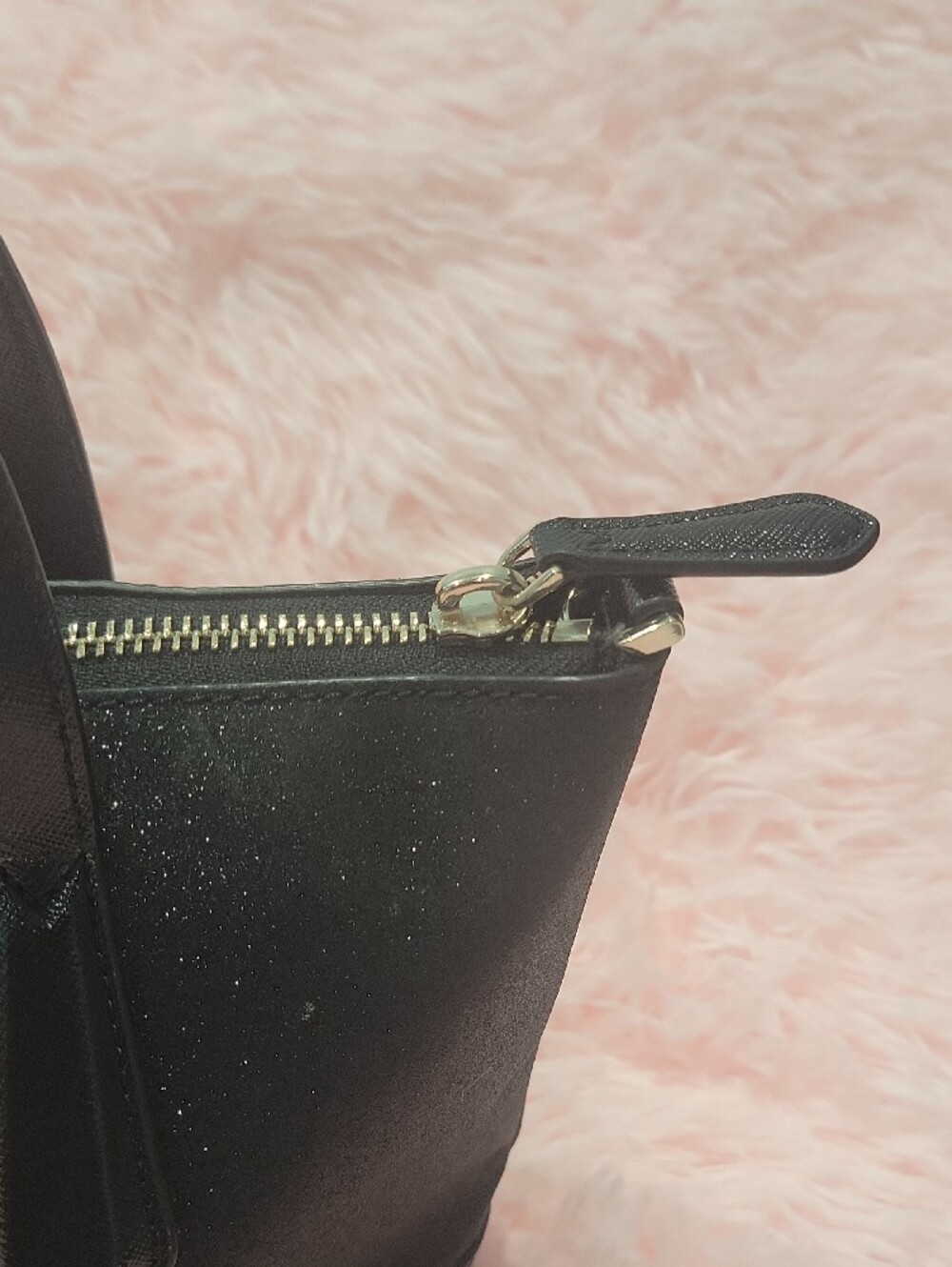 Kate Spade Lola Glitter Small Satchel Black - Picture 4 of 4